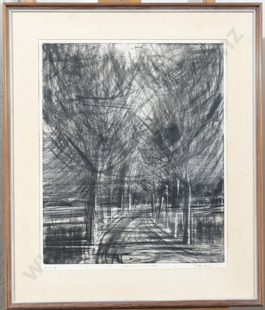 John Drawbridge (1930 - 2005) - Approach to St Andre (a/f) Image 1++