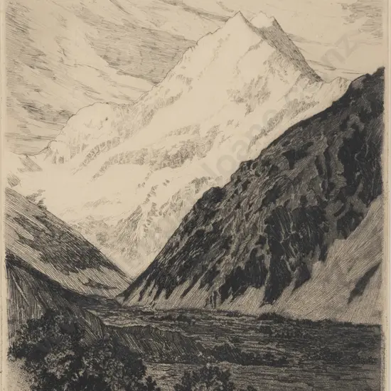David J Payne (1880 - 1959) - Mt Cook