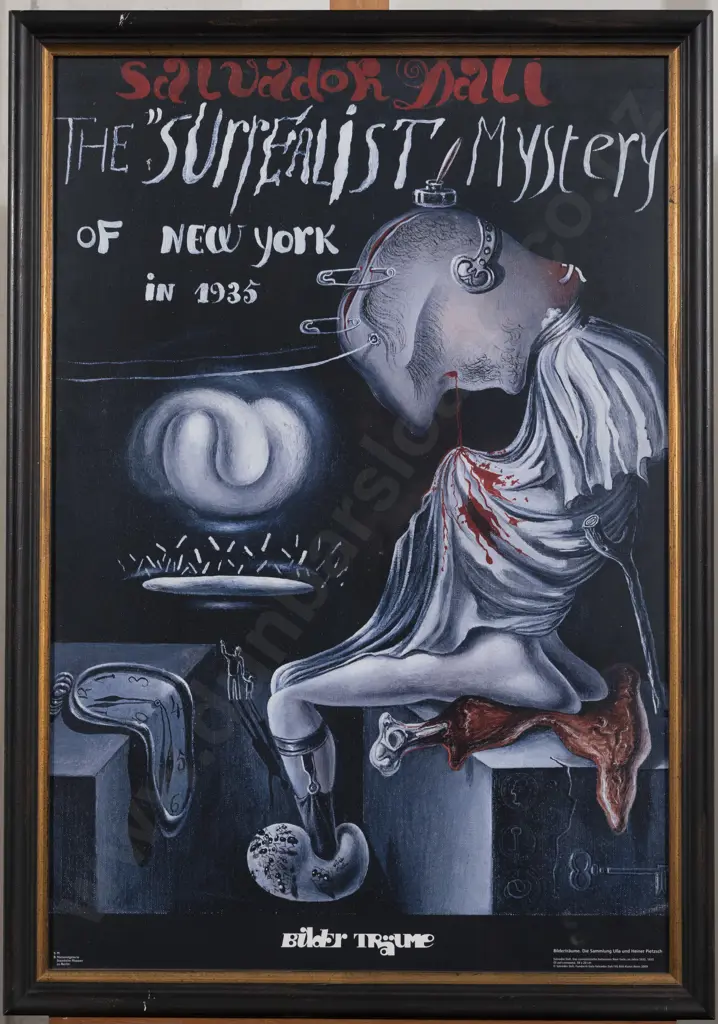 Salvador Dali Poster - The Surrealist Mystery of New York in 1935 Image 1++