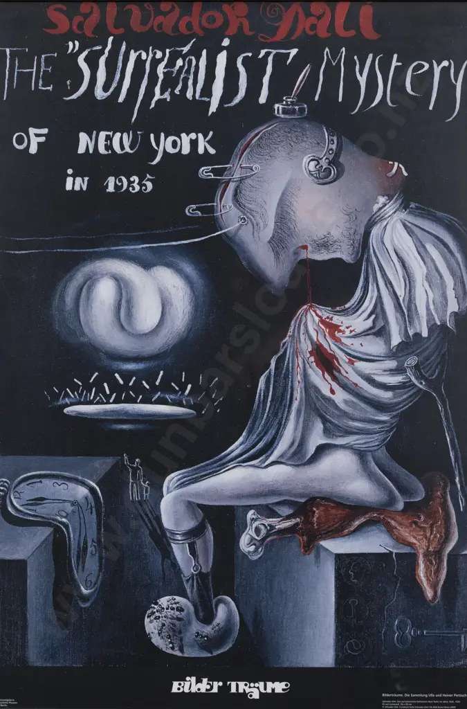 Salvador Dali Poster - The Surrealist Mystery of New York in 1935 Image 1++