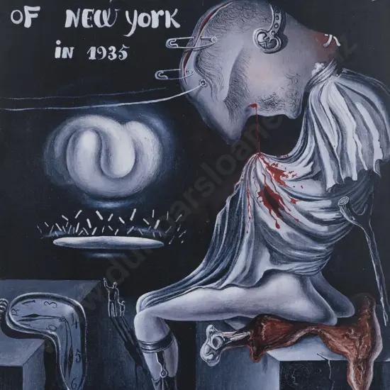 Salvador Dali Poster - The Surrealist Mystery of New York in 1935