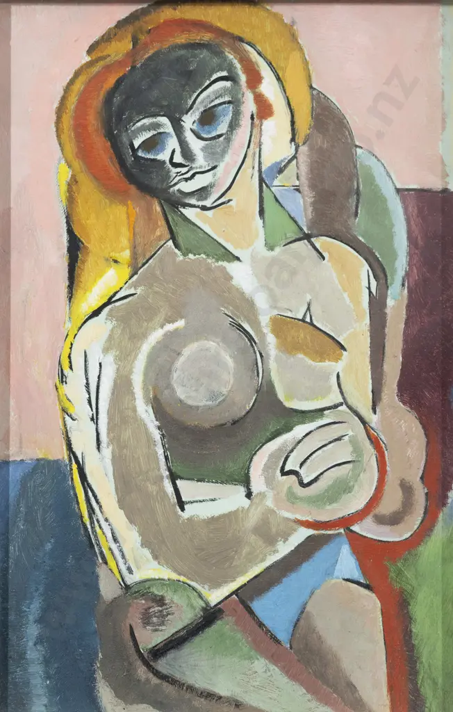 Unknown Artist - Cubist Style Nude Study Image 1++