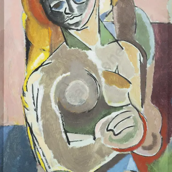 Unknown Artist - Cubist Style Nude Study