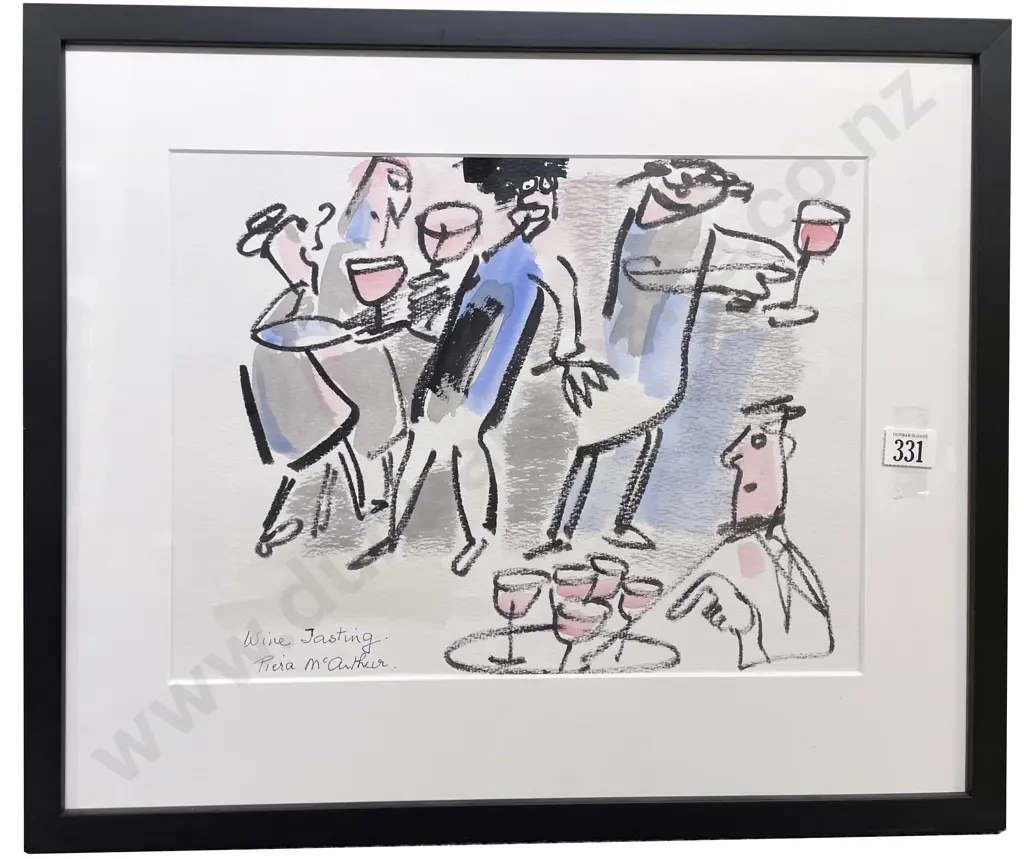 Piera McArthur (b.1929) - Wine Tasting Image 1++
