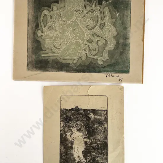 Barry Cleavin - Two Unframed Works