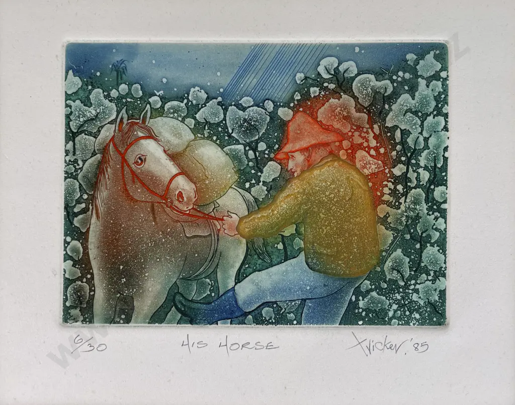 Gary Tricker - His Horse (unframed) Image 1++