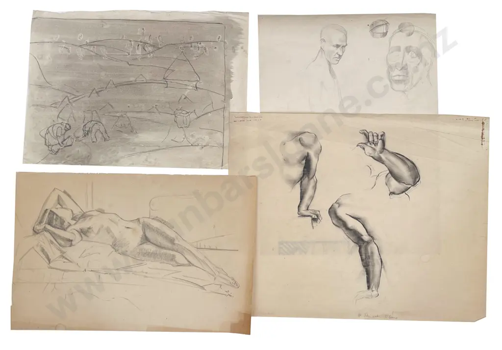 John Weeks (1888 - 1965) - Seven Figural & Still Life Studies (unframed) Image 1++