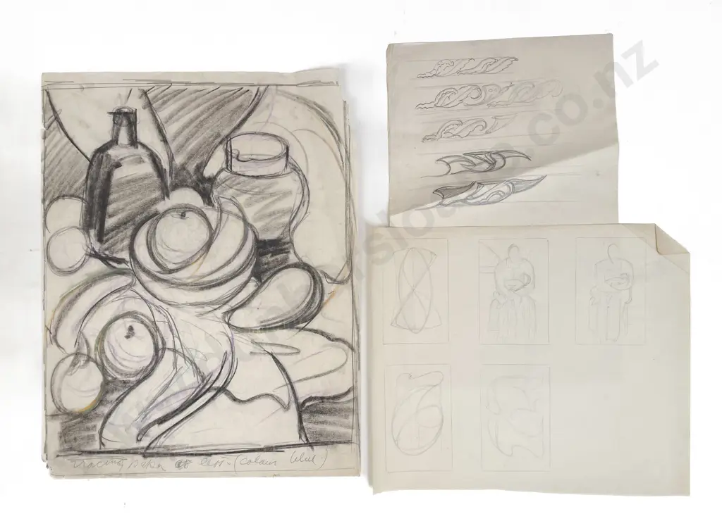 John Weeks (1888 - 1965) - Seven Figural & Still Life Studies (unframed) Image 1++