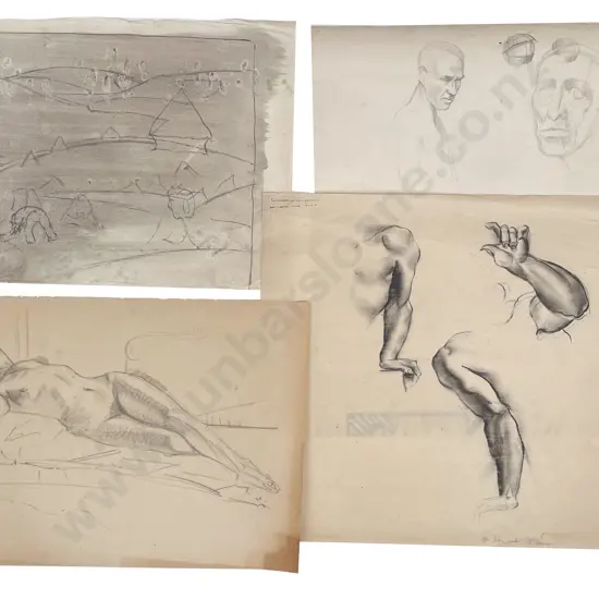 John Weeks (1888 - 1965) - Seven Figural & Still Life Studies (unframed)