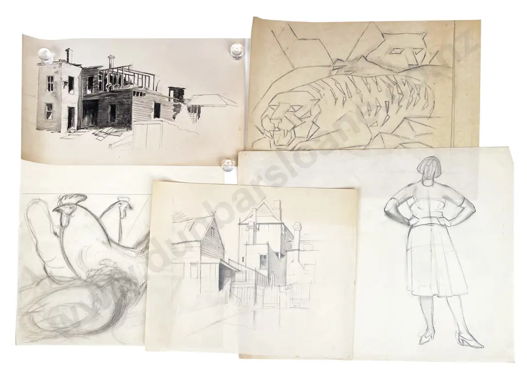 John Weeks (1888 - 1965) - Eleven Architectural Image 1++
