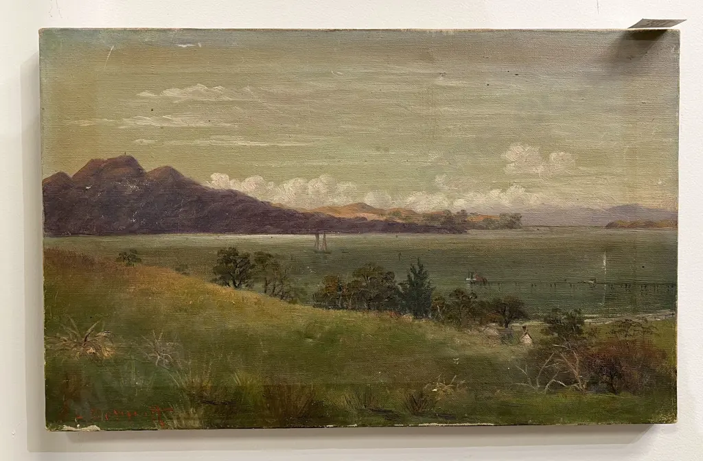 J D Perrett (1859 - 1937) - Coastal Scene with Boats Image 1++
