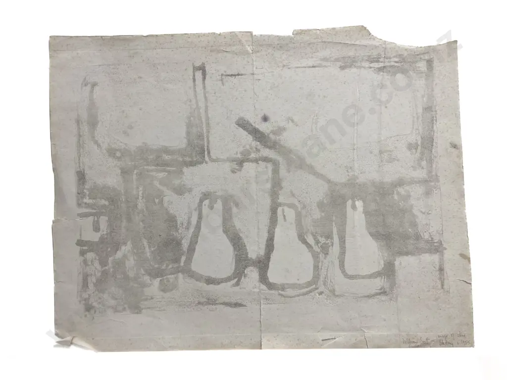 William Scott (1913 - 1989) - Image of Stone Blotting (a/f) Image 1++