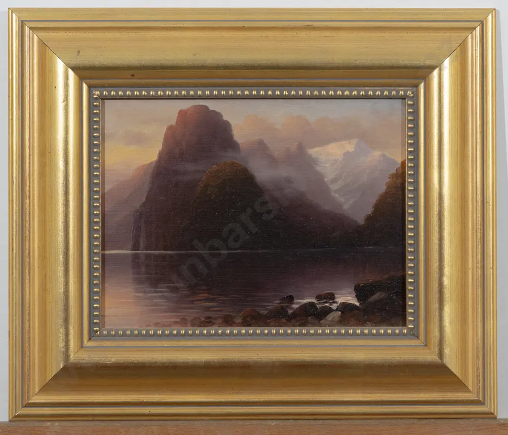 J D Perrett (1859 - 1937) - Milford Sound Image 1++