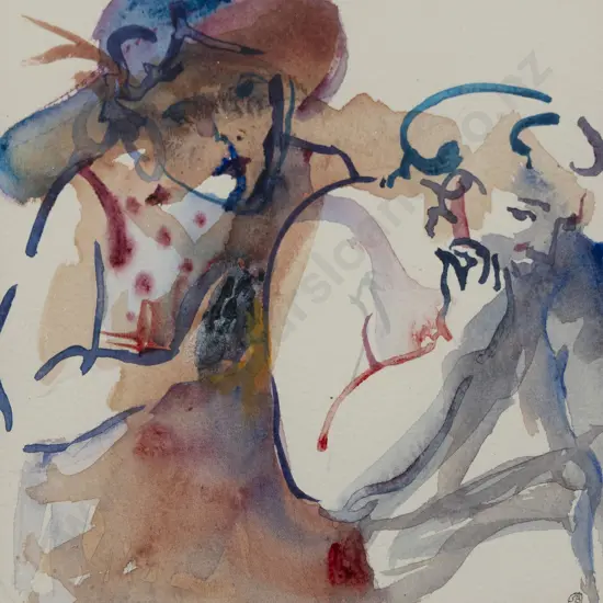 Sally Burton (b 1949) - Figure Study