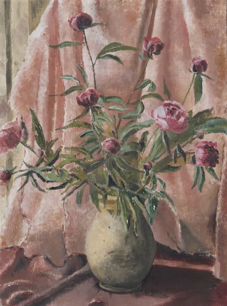 Unknown Artist - Still Life Paeonies Image 1++