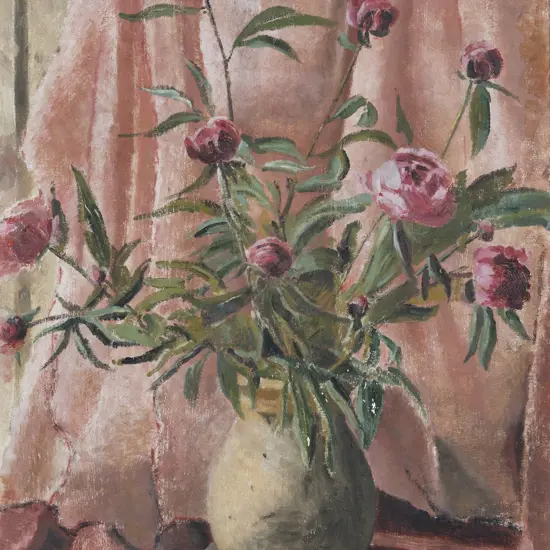 Unknown Artist - Still Life Paeonies