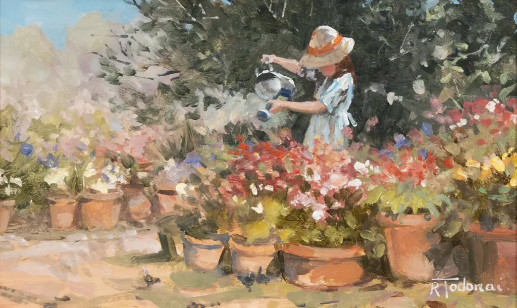 Robert Todonai (Australian b 1963) - The Little Gardener Image 1++