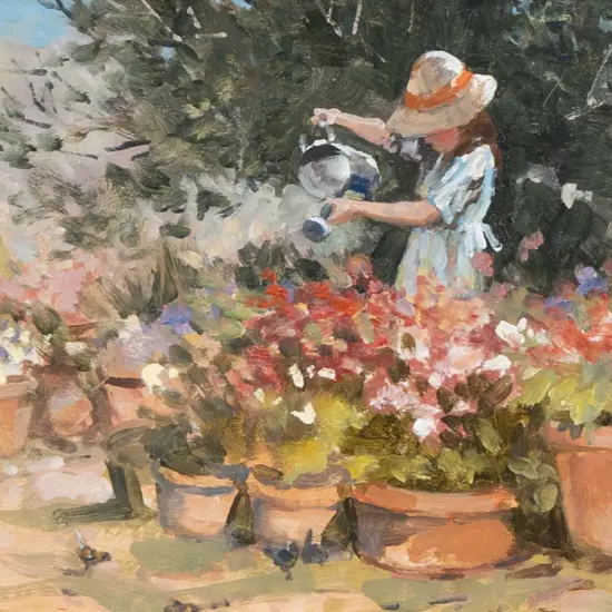 Robert Todonai (Australian b 1963) - The Little Gardener