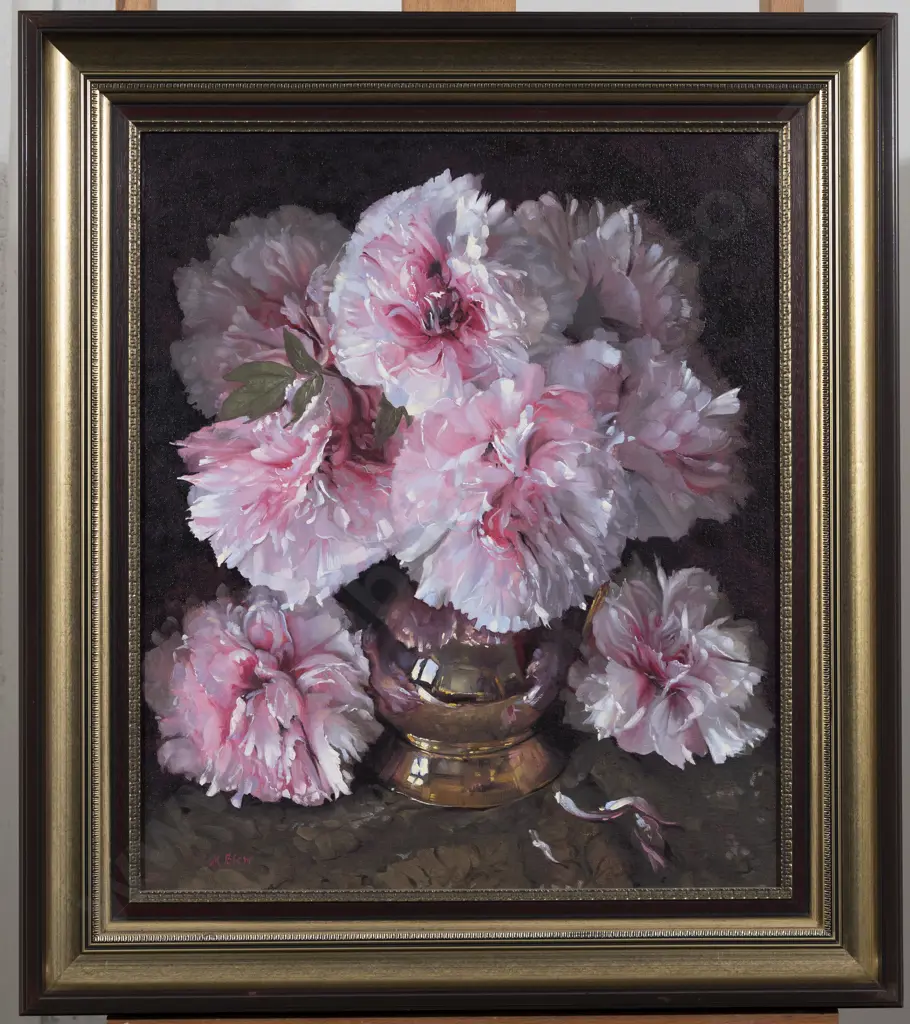 Michael Blow (b.1943) - Paeonies Image 1++