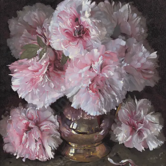 Michael Blow (b.1943) - Paeonies