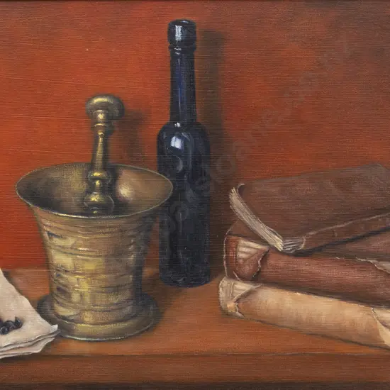 James Irving - Still Life with Mortar & Pestle