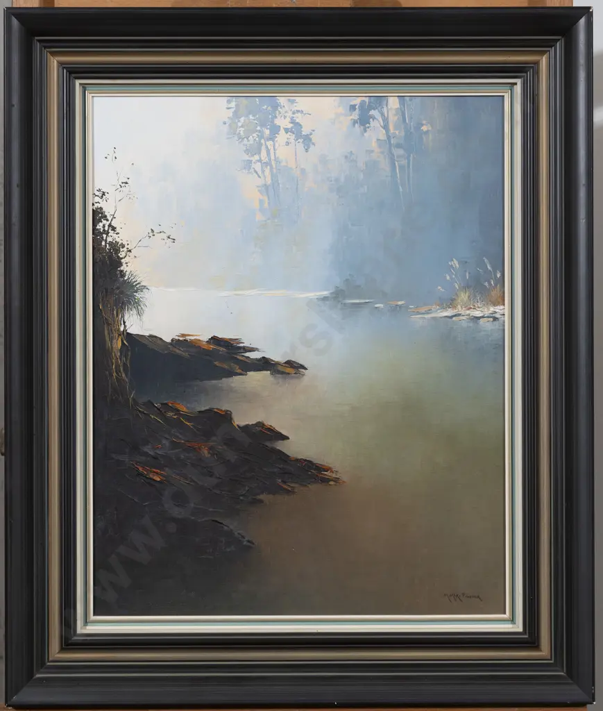 Michael Ponder (b 1943) - Morning Mist (Pelorus River) Image 1++