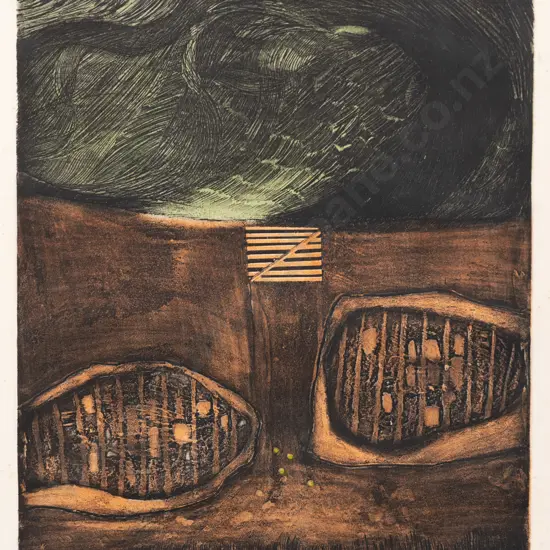 Penny Ormerod (1922 - 1988) - Path Between Two Ponds
