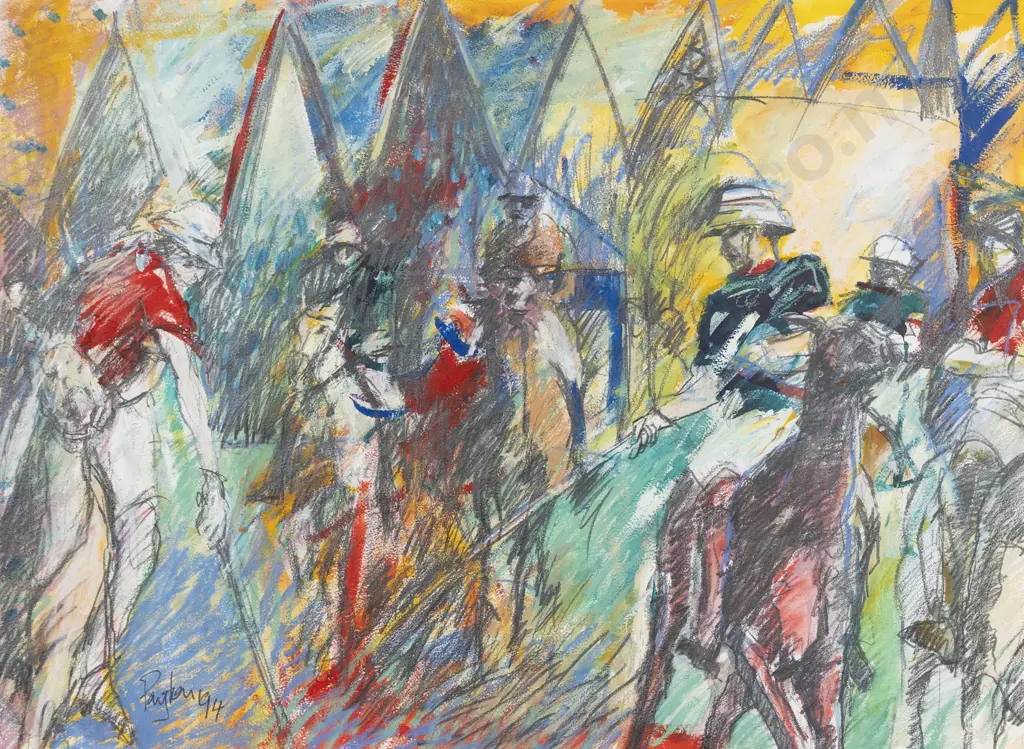 Simon Payton (b 1950) - Polo Match Image 1++