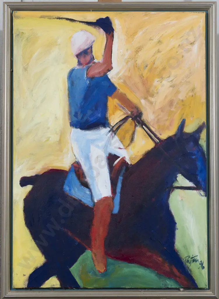Simon Payton (b 1950) - Polo Player Image 1++