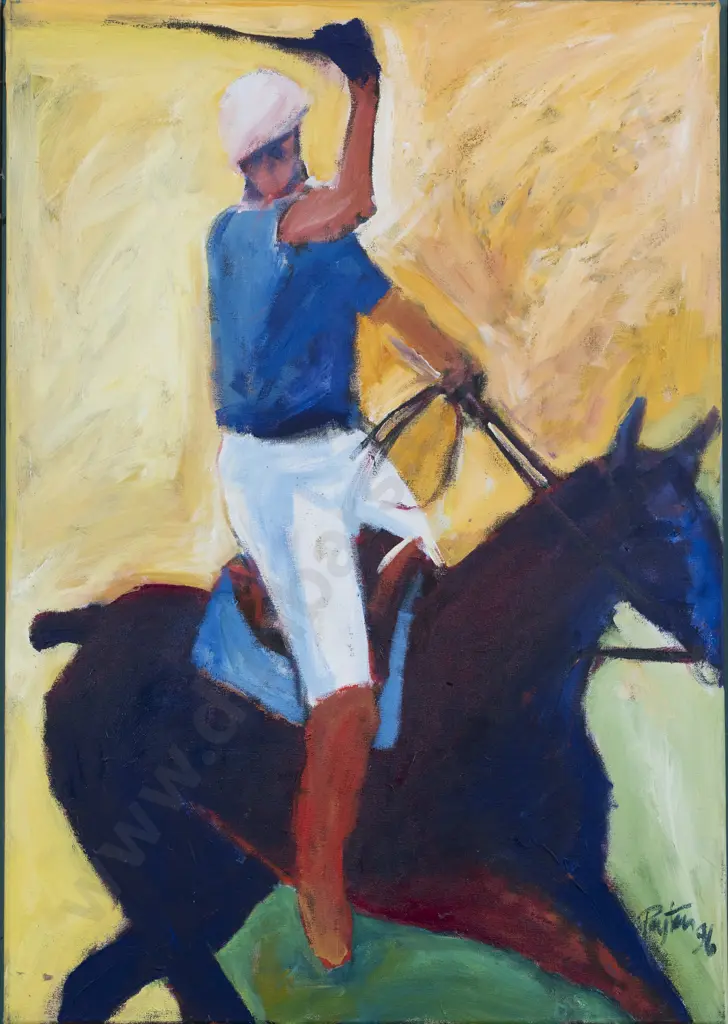 Simon Payton (b 1950) - Polo Player Image 1++