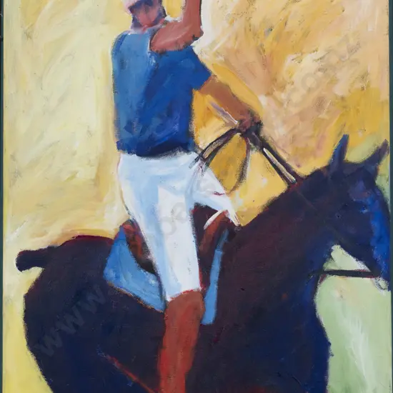 Simon Payton (b 1950) - Polo Player