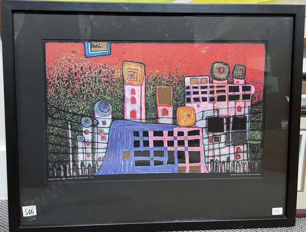 Hundertwasser (1928-2000) - Mushrooms Image 1++