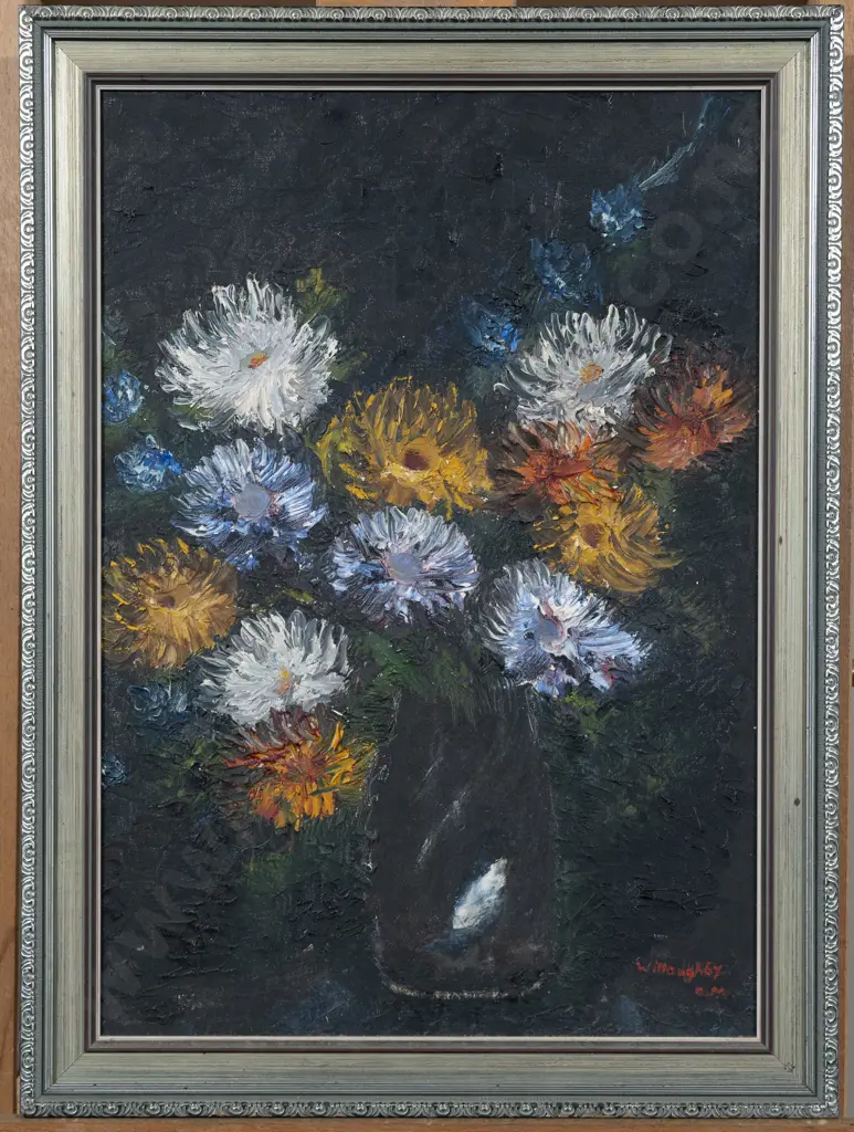 C M Willoughby - Still Life Asters Image 1++