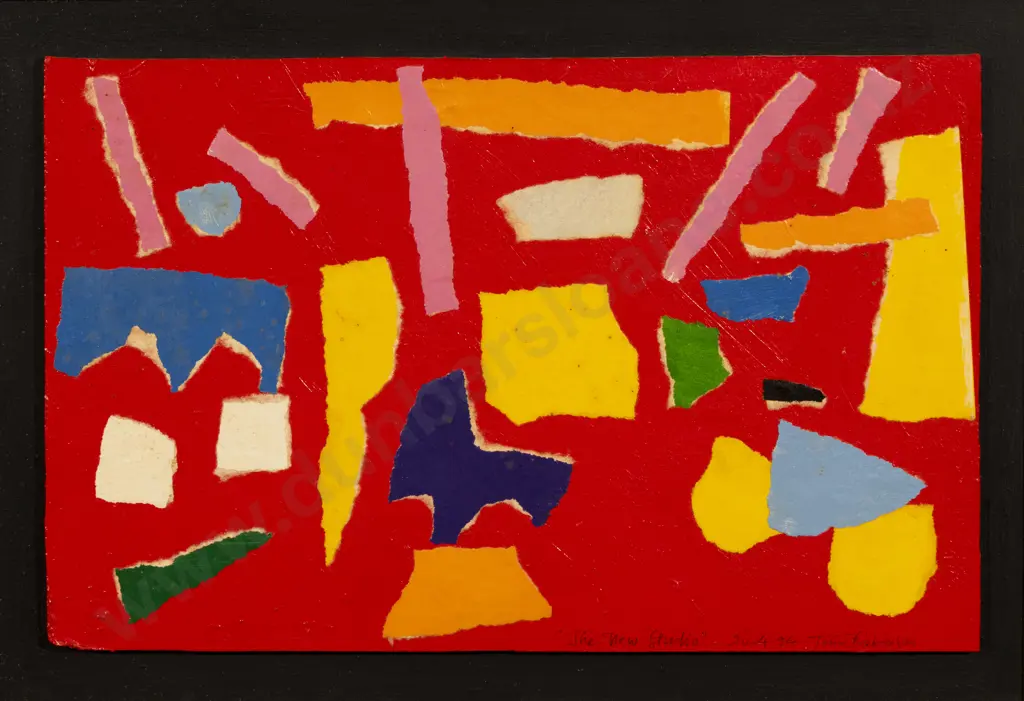 John Robinson - The New Studio - Mixed Media Collage on Board Image 1++