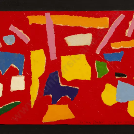 John Robinson - The New Studio - Mixed Media Collage on Board