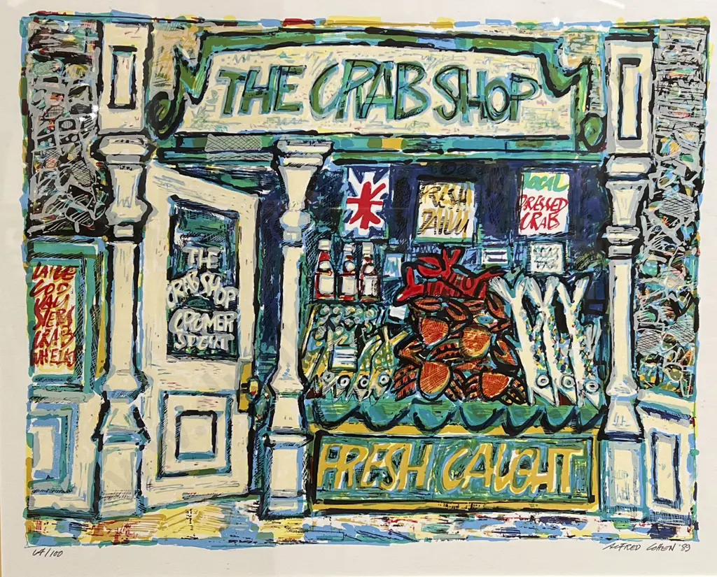 Alfred Cohen (American/British 1920 - 2001) - Crab Shop Image 1++