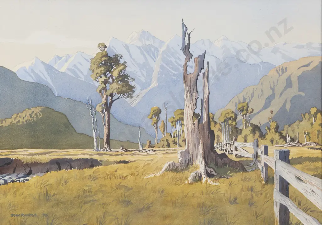 John Rundle (1933 - 2014) - The Whataroa Valley Image 1++