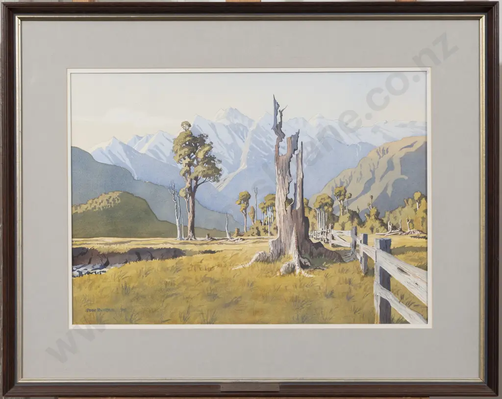 John Rundle (1933 - 2014) - The Whataroa Valley Image 1++