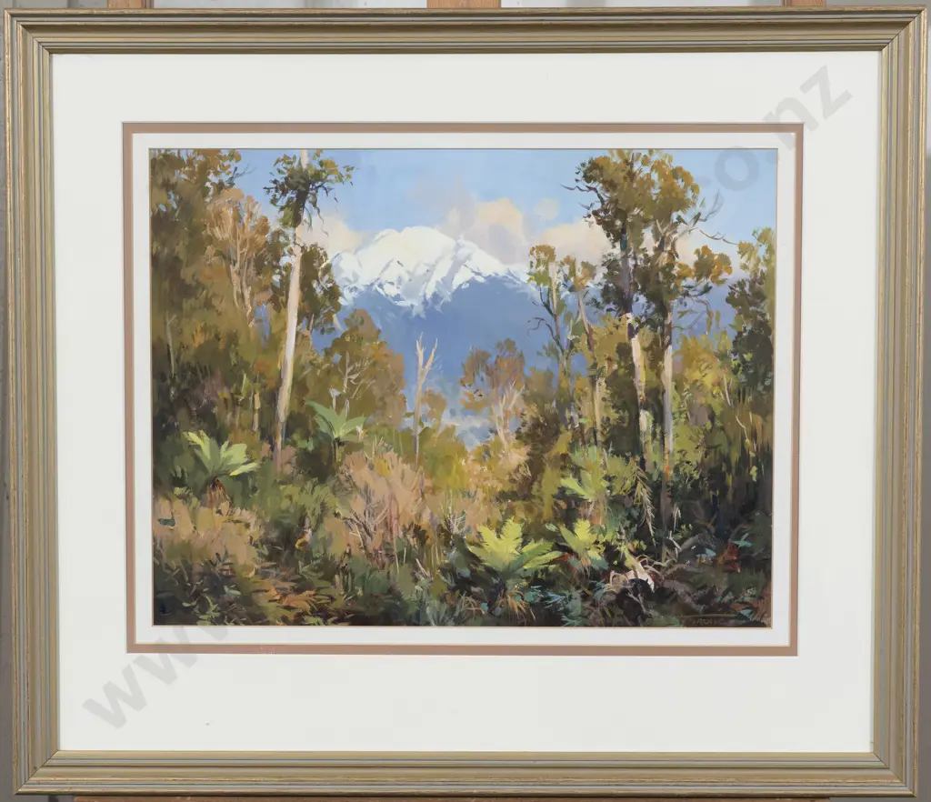 Brent Trolle (b 1947) - Warm Afternoon Looking Across the Kokatahi Valley Image 1++