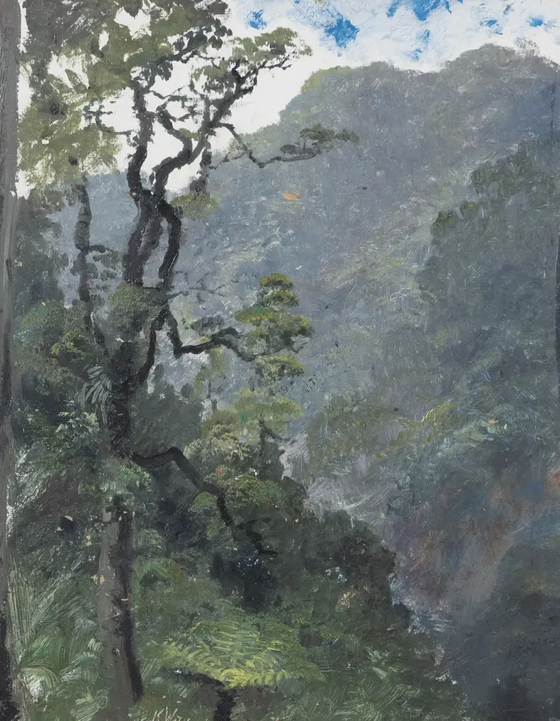 Kenneth Watkins (1847 - 1933) - Raparaparaririki Stream Image 1++