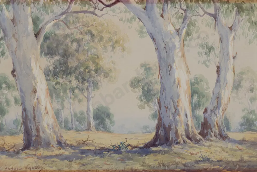 Arnold Jarvis (Australian) - Landscape With Gums (Unframed) Image 1++