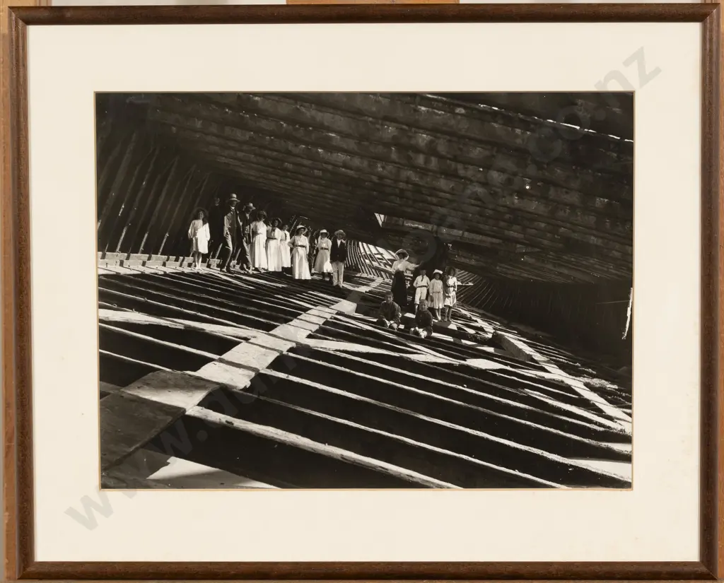 Leslie Adkin (1888 - 1964) - Between the Decks of the Hyderabad 1909 Image 1++