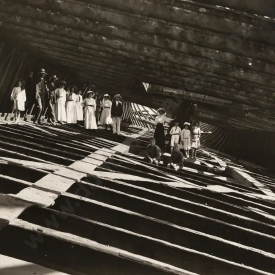 Leslie Adkin (1888 - 1964) - Between the Decks of the Hyderabad 1909