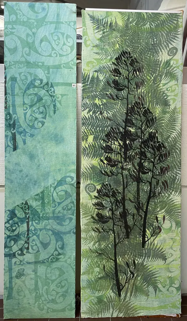 Douglas Chowns - Two Textile Panels Image 1++
