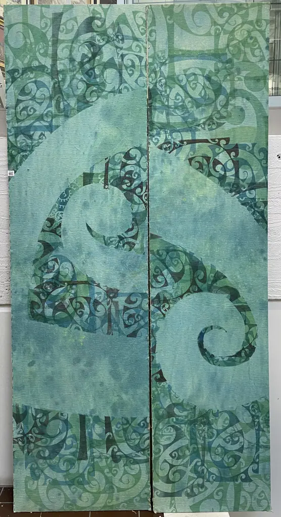 Douglas Chowns - Two Textile Panels Image 1++
