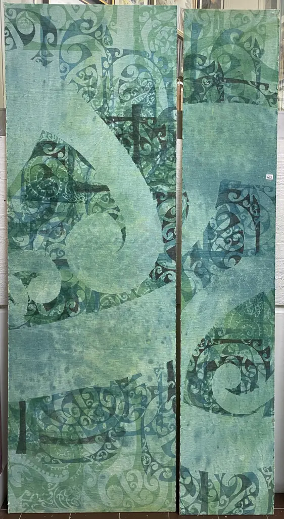Douglas Chowns - Two Textile Panels Image 1++