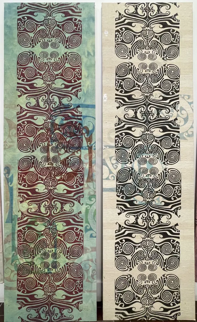 Douglas Chowns - Two Textile Panels Image 1++