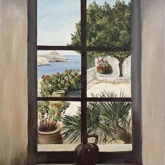 Olympia Osborne - View from a Window - Oil on Canvas