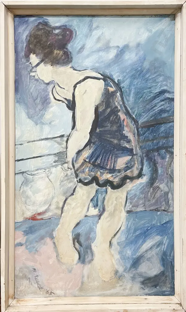 M Reece - Figure Study -Oil on Board Image 1++