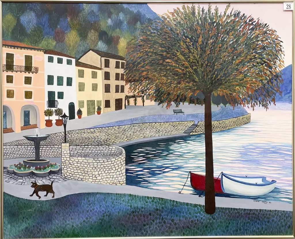 Clare Reilly - Osteno Italy - Oil on Hardboard Image 1++